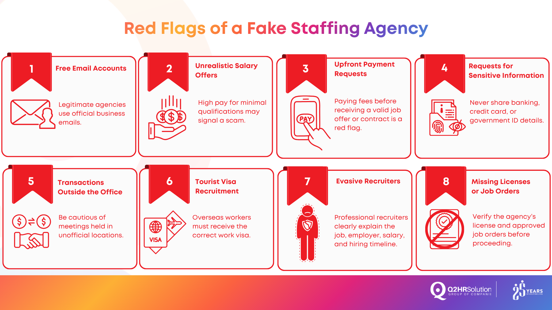 Red Flags of a Fake Staffing Agency